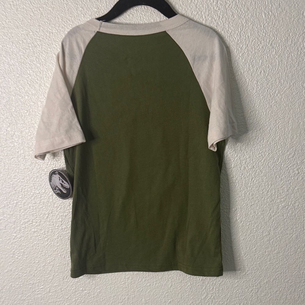 Jurassic World T. Rex Kids Tee - Olive and Cream - Picture 6 of 6